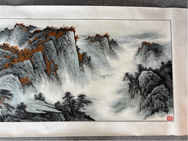 房景州泰山雄姿