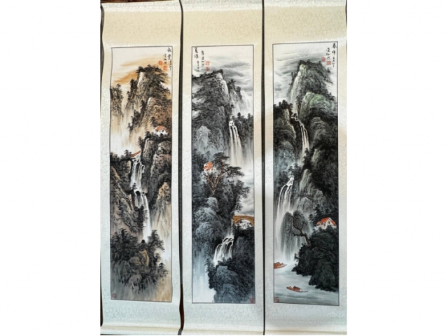 房景州四条屏