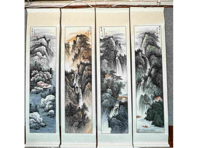房景州四条屏