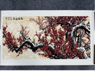 房景州梅花横轴ycg