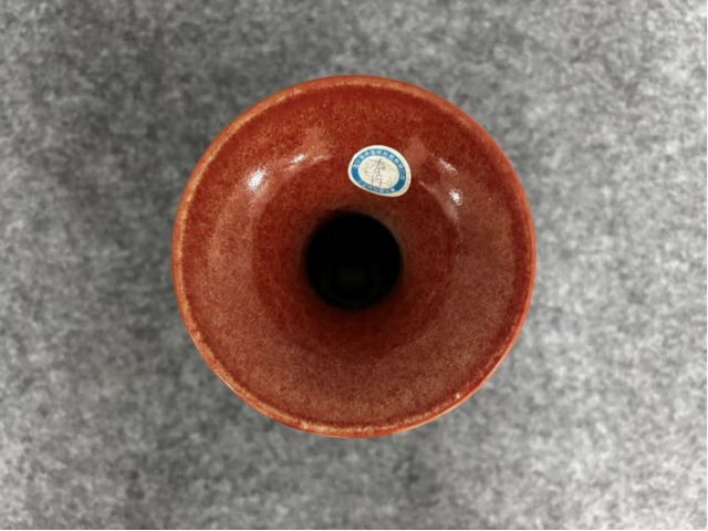 祭红釉双耳瓶‌-古