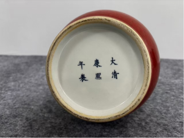 祭红釉双耳瓶‌-古