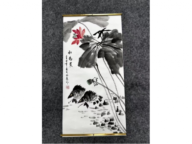 卢承豪五平尺立轴