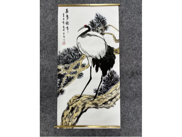 卢承豪五平尺立轴