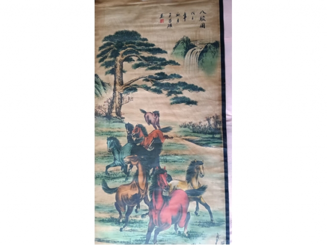 吴昌硕的八骏图