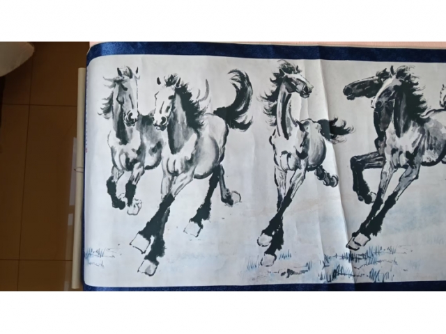 徐悲鸿的八骏图