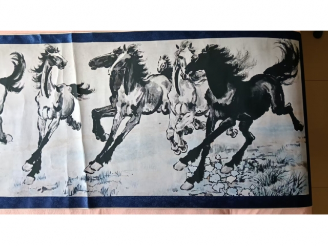 徐悲鸿的八骏图