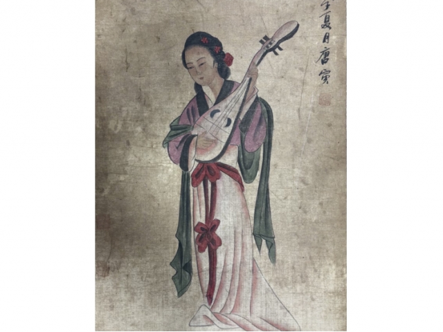 民间旧藏画-唐寅