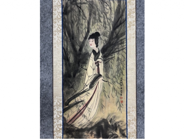 民间旧藏画-傅抱石