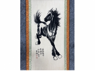 民间旧藏画-徐悲鸿