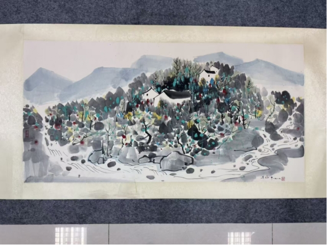 民间旧藏画-吴冠中