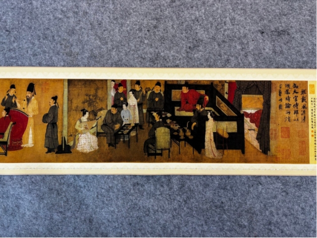 民间旧藏画-韩熙载夜宴图