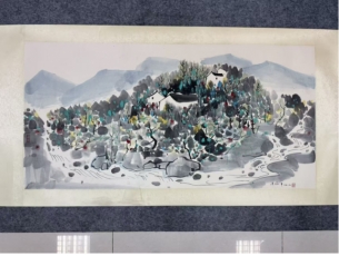 民间旧藏画-吴冠中