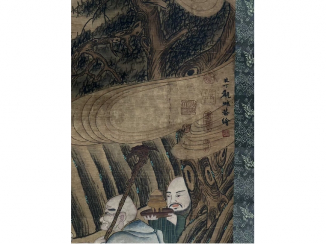 民间旧藏画-丁观鹏