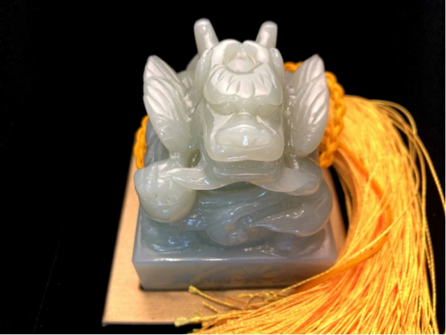 民间收藏-建国宝玺青白玉