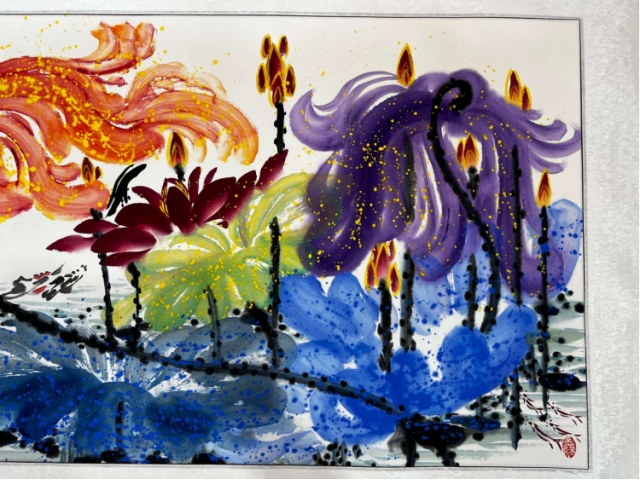 民间收藏-白世杰牡丹图