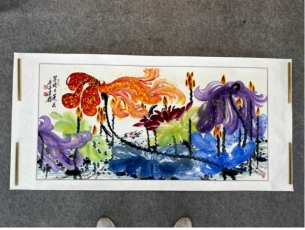 民间收藏-白世杰牡丹图