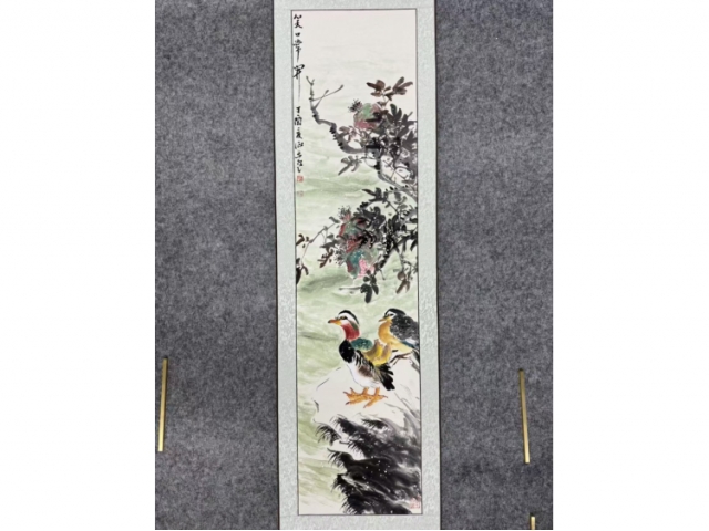 民间收藏-花鸟四条屏