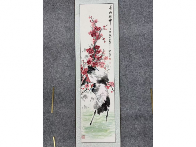 民间收藏-花鸟四条屏